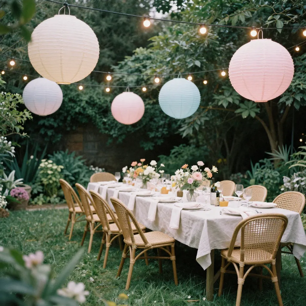 Atmosfærisk belysning for utendørsarrangement